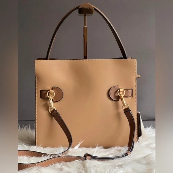 💰SOLD - 75182 - Tory Burch Small Lee Radziwill Double Bag - Picture 5 of 14